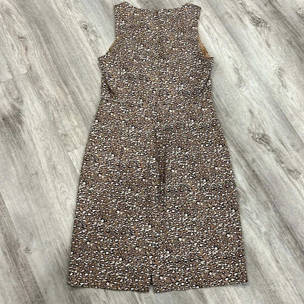 Like-New J. Crew classy cotton animal print dress woman’s 4